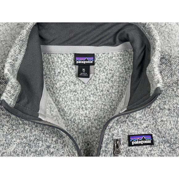 Patagonia Youth Sweatshirt Size XL Heather Gray Soft Fleece Mock Neck 1/4 Zip - Picture 7 of 16